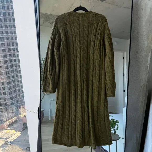 Doen Mesa Long Cardigan Olive - Picture 3 of 5